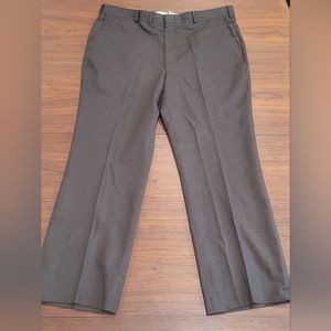 Vintage Manor Slacks Pants Trousers 38x29 Straight Leg Brown Wool USA Made